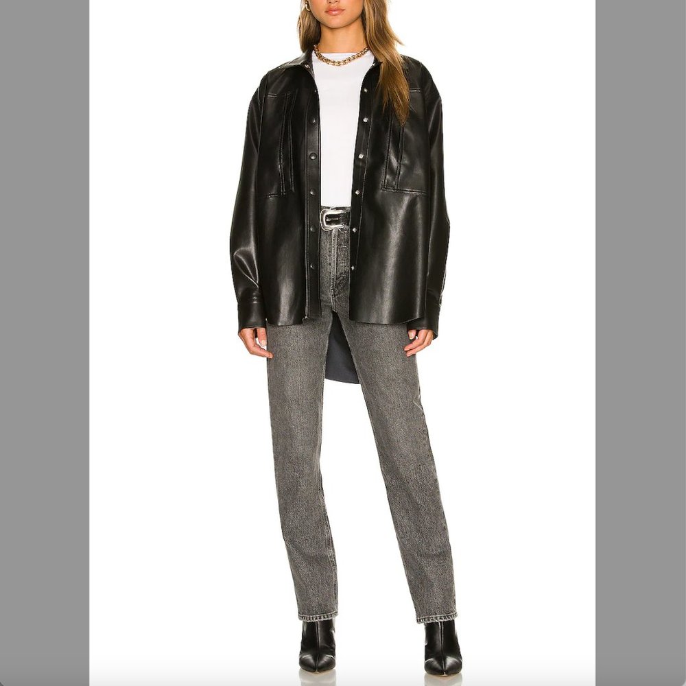 Agolde Lana Mid Rise Vintage Straight in ROAM